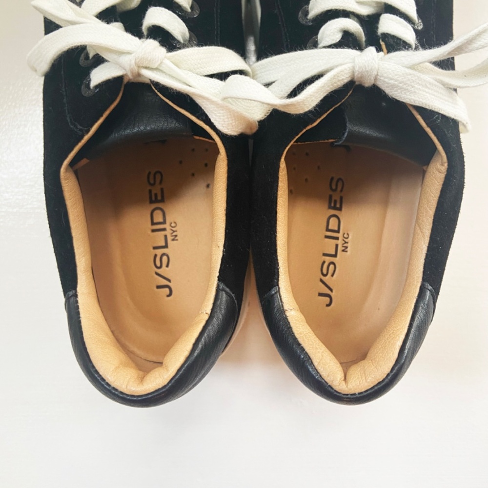 NWOT J Slides MAYA Women's Leather and Suede Platform Sneaker - Picture 8 of 9